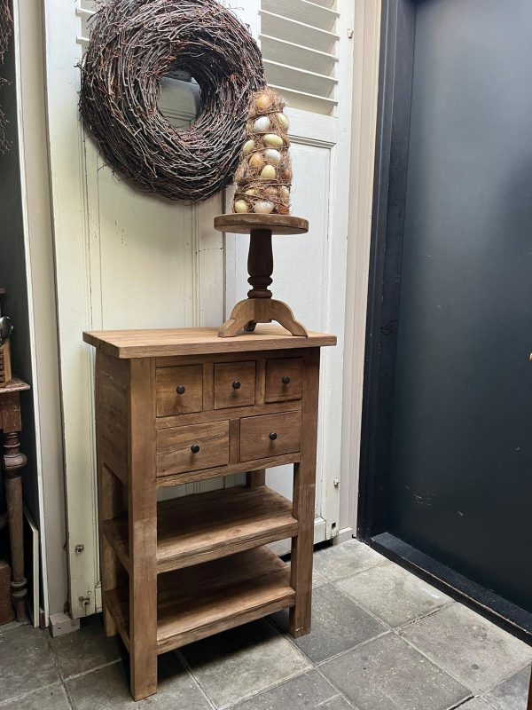 houten ladekastje,side table,dressoir sober - Afbeelding 2