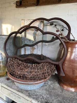 set van 2 oude vintage raam horren