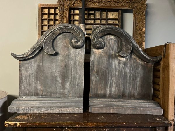 2 delig sober houten paneel,raampaneel vergrijsd - Afbeelding 3