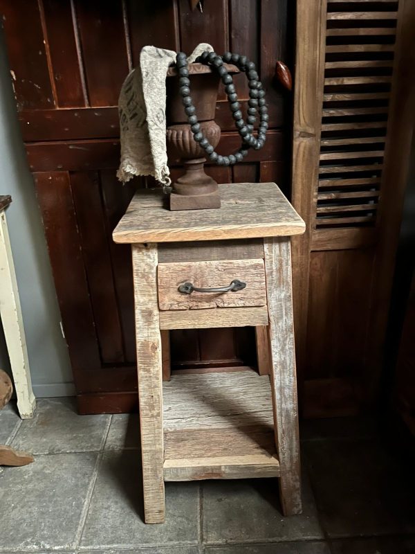 stoer truckwood houten kastje,nachtkastje - Afbeelding 3