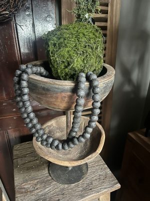 sobere houten kralenketting