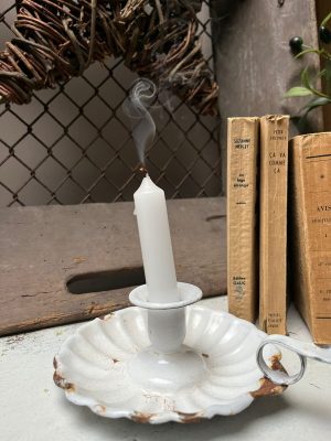 wit emaille blaker brocant,vintage