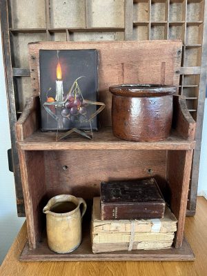 vintage oud houten rekje