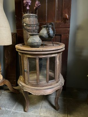 sober rond theekastje met los dienblad