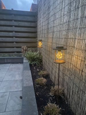 led tuin lamp roestbruin,sober